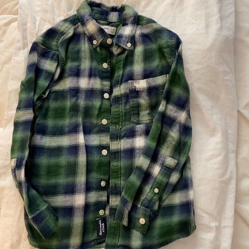 Abercrombie kids flannel. Size 7/8